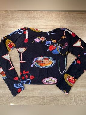 Lisa Says Gah Rowan Top Set The Table Black Small